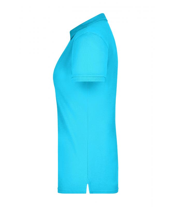 Damen Ladies' Elastic Polo Piqué Turquoise 8385