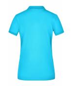 Damen Ladies' Elastic Polo Piqué Turquoise 8385