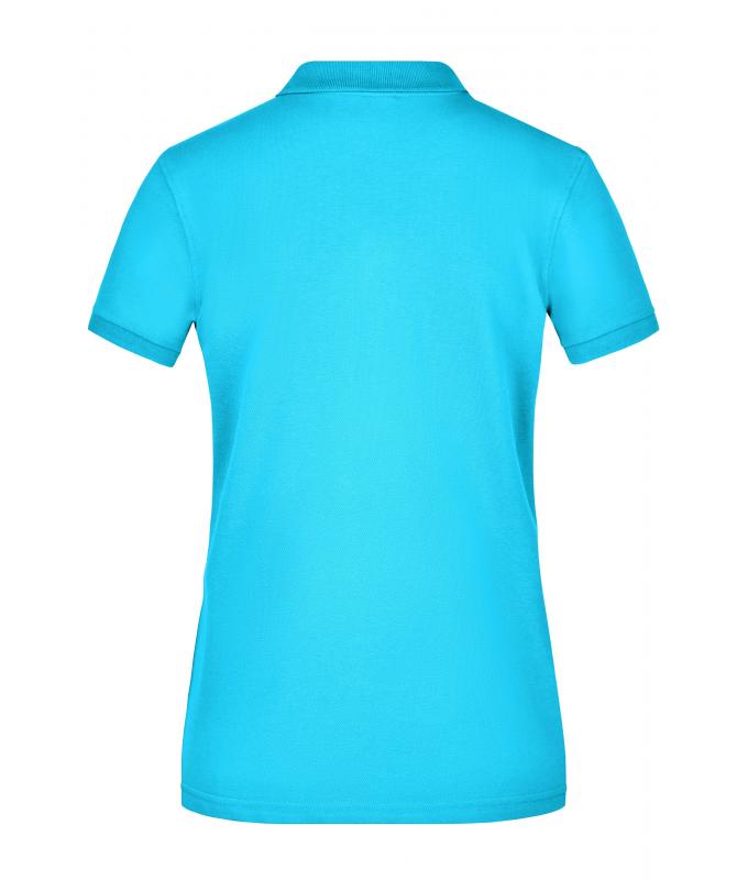 Damen Ladies' Elastic Polo Piqué Turquoise 8385