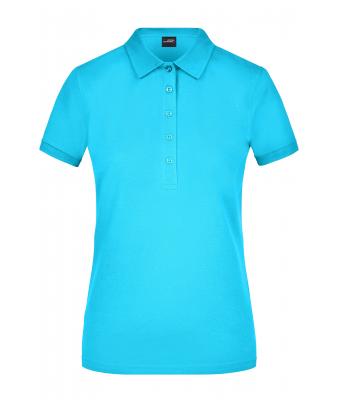 Dames Ladies' Elastic Polo Piqué Turquoise 8385