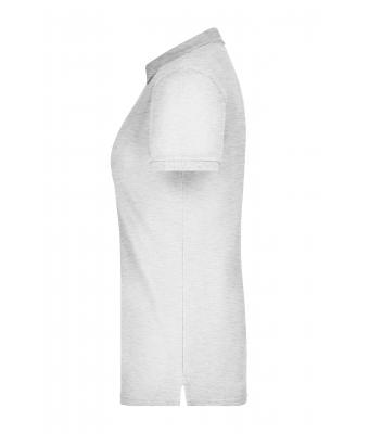 Ladies Ladies' Elastic Polo Piqué Grey-heather 8385