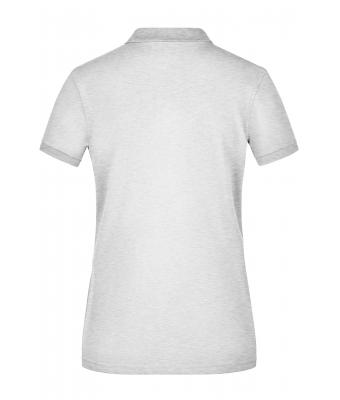 Ladies Ladies' Elastic Polo Piqué Grey-heather 8385