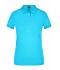 Dames Ladies' Elastic Polo Piqué Turquoise 8385