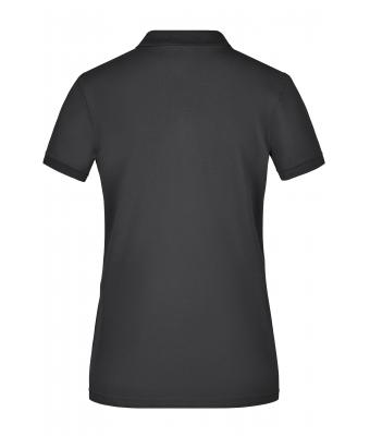Dames Ladies' Elastic Polo Piqué Zwart 8385