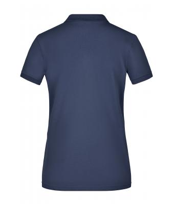 Femme Polo femme maille piquée élastique Marine 8385
