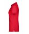 Femme Polo femme maille piquée élastique Rouge 8385