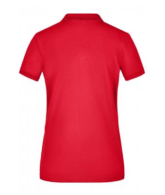 Femme Polo femme maille piquée élastique Rouge 8385