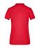 Femme Polo femme maille piquée élastique Rouge 8385