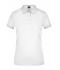 Femme Polo femme maille piquée élastique Blanc 8385