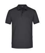 Herren Men's Elastic Polo Piqué Black 8384