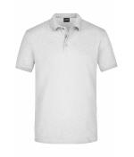 Herren Men's Elastic Polo Piqué Grey-heather 8384