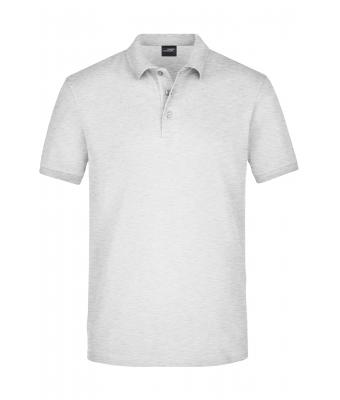 Herren Men's Elastic Polo Piqué Grey-heather 8384