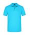 Herren Men's Elastic Polo Piqué Turquoise 8384
