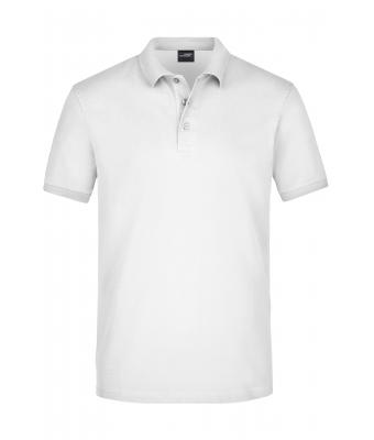 Herren Men's Elastic Polo Piqué White 8384