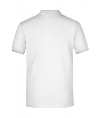 Men Men's Elastic Polo Piqué White 8384