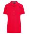Dames Ladies' Polo Rood/blauw-wit 8423