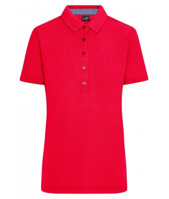 Dames Ladies' Polo Rood/blauw-wit 8423