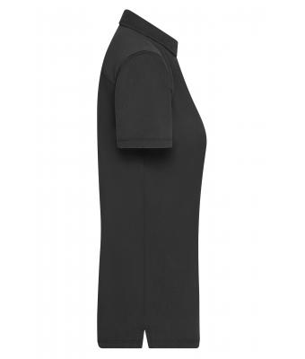 Damen Ladies' Polo Black/white-titan 8423