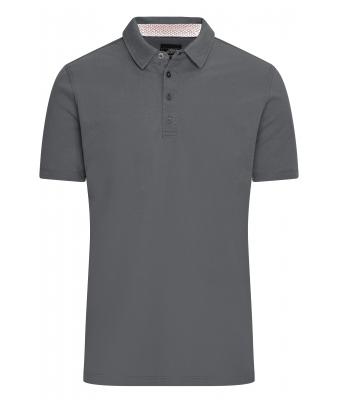 Homme Polo homme Graphite / blanc - rouge 8424