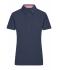 Dames Ladies' Traditional Polo Navy/rood-wit 8449