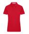 Damen Ladies' Traditional Polo Red/red-white 8449