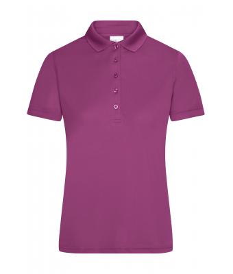 Femme Polo micro polyester femme Pourpre 8575