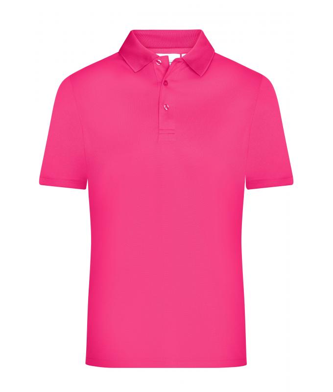 Men Men's Active Polo Pink 8576
