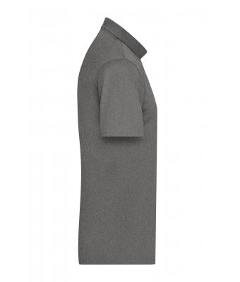 Homme Polo micro polyester homme Mélange-foncé 8576