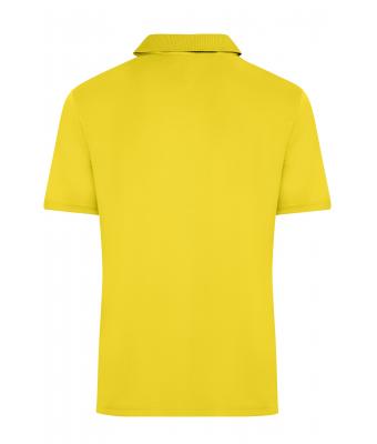 Homme Polo micro polyester homme Jaune 8576