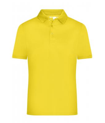 Homme Polo micro polyester homme Jaune 8576