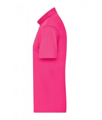 Homme Polo micro polyester homme Rose-vif 8576