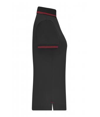 Damen Ladies' Functional Polo Black/red 11457