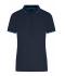 Femme Polo fonctionnel pour femmes Marine/bleu-clair 11457