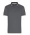 Herren Men's Functional Polo Graphite/white 11458