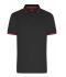 Men Men's Functional Polo Black/red 11458