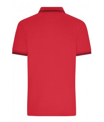 Heren Men's Functional Polo Rood/zwart 11458