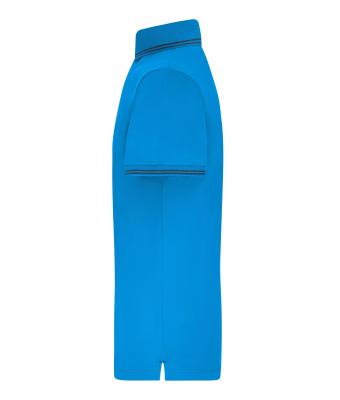 Homme Polo fonctionnel pour hommes Bleu-vif/marine 11458