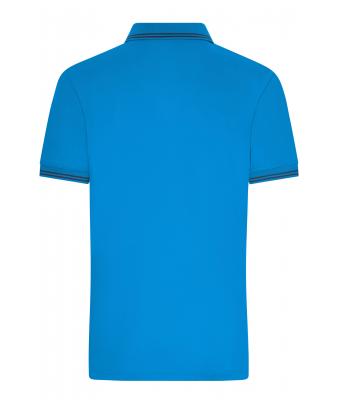 Homme Polo fonctionnel pour hommes Bleu-vif/marine 11458