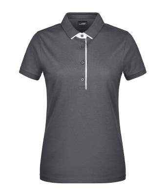 Dames Ladies' Polo Single Stripe Grafiet/wit 8659