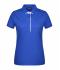 Dames Ladies' Polo Single Stripe Royal/wit 8659