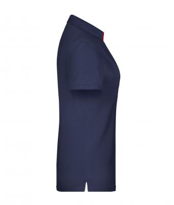 Ladies Ladies' Polo Single Stripe Navy/red 8659