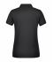 Dames Ladies' Polo Single Stripe Zwart/wit 8659