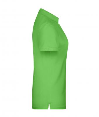 Dames Ladies' Polo Single Stripe Lime/wit 8659