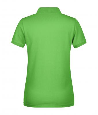 Dames Ladies' Polo Single Stripe Lime/wit 8659