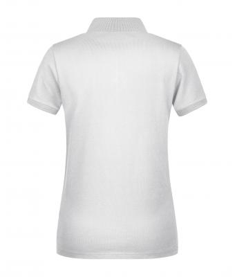 Dames Ladies' Polo Single Stripe Wit/zwart 8659