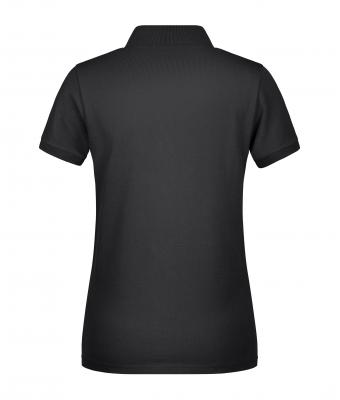 Dames Ladies' Polo Single Stripe Zwart/rood 8659