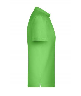 Herren Men's Polo Single Stripe Lime-green/white 8660