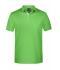 Herren Men's Polo Single Stripe Lime-green/white 8660