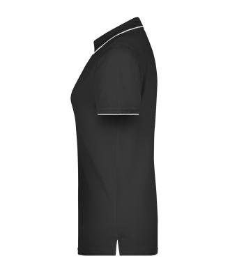 Ladies Ladies' Polo Stripe Black/silver 8684