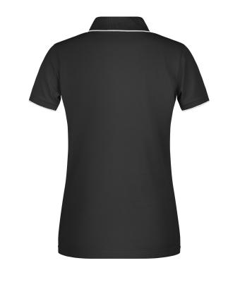 Ladies Ladies' Polo Stripe Black/silver 8684